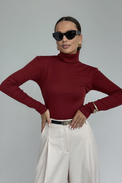 Джемпер DAVA 4231 бордо - фото 4