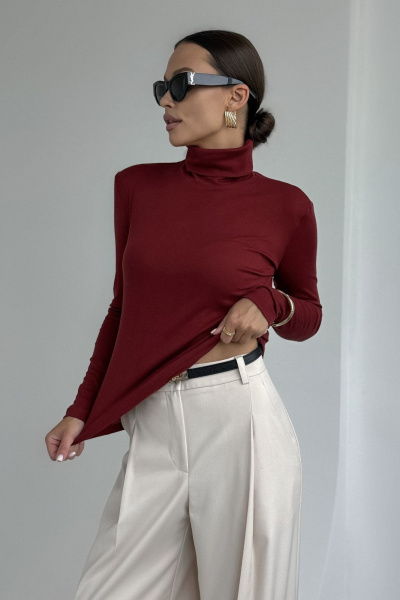 Джемпер DAVA 4231 бордо - фото 3