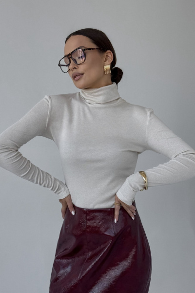 Джемпер DAVA 4231 бежевый - фото 8