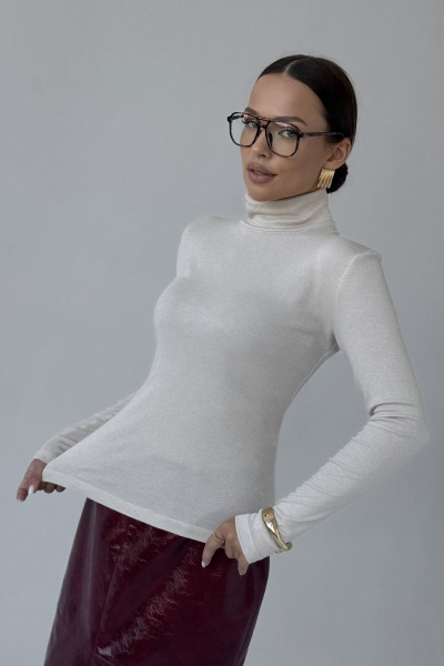 Джемпер DAVA 4231 бежевый - фото 7