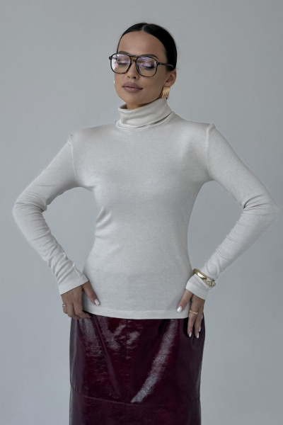 Джемпер DAVA 4231 бежевый - фото 6