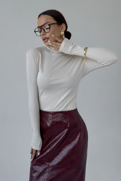 Джемпер DAVA 4231 бежевый - фото 4