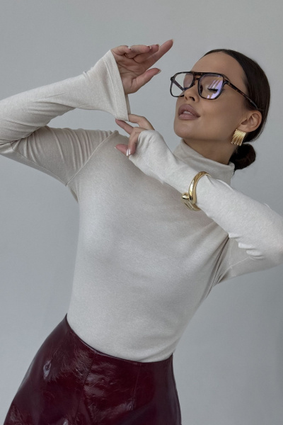 Джемпер DAVA 4231 бежевый - фото 1