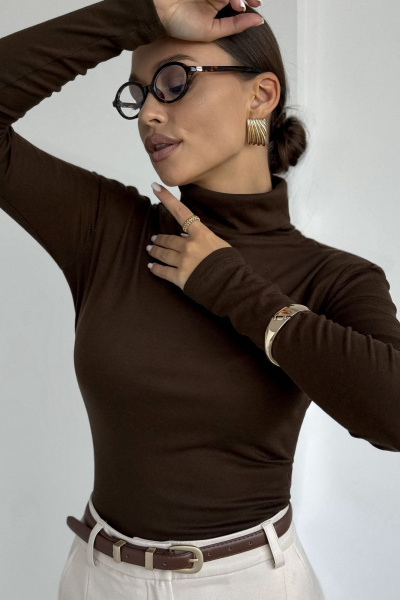 Джемпер DAVA 4231 шоколад - фото 10