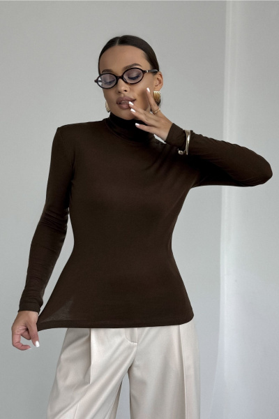 Джемпер DAVA 4231 шоколад - фото 9