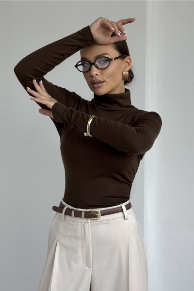 Джемпер DAVA 4231 шоколад - фото 7