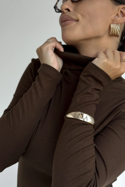 Джемпер DAVA 4231 шоколад - фото 5