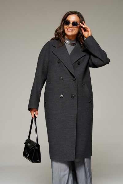Пальто Beautiful&Free 7031 графит - фото 11