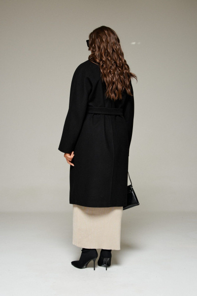 Пальто Beautiful&Free 7031 черный - фото 8