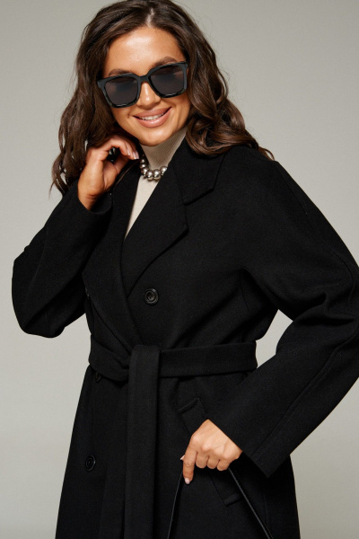 Пальто Beautiful&Free 7031 черный - фото 7