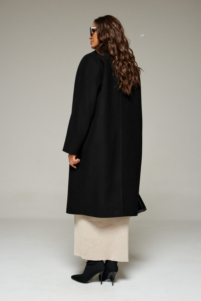 Пальто Beautiful&Free 7031 черный - фото 3