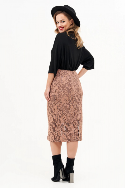 Юбка Condra 10020 рыже-пудровый - фото 8