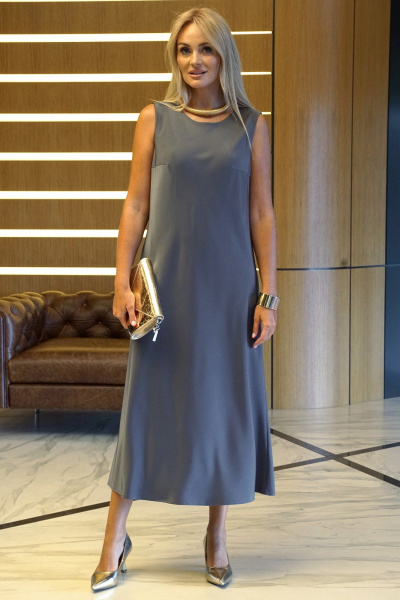 Блуза, платье Alani Collection 2429 графит - фото 11