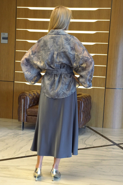 Блуза, платье Alani Collection 2429 графит - фото 10