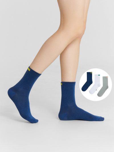 Носки Mark Formelle 444A-1937/B4-233444A джинсовый_св.оливка_белый_рис.1937 - фото 4