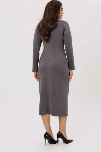 Платье Mislana 1231 серый - фото 7