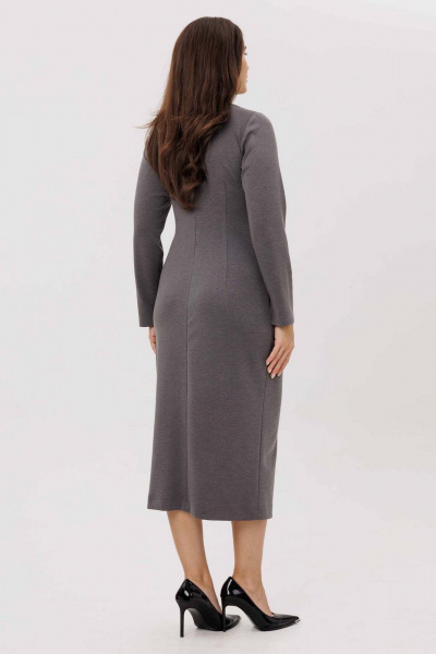 Платье Mislana 1231 серый - фото 6