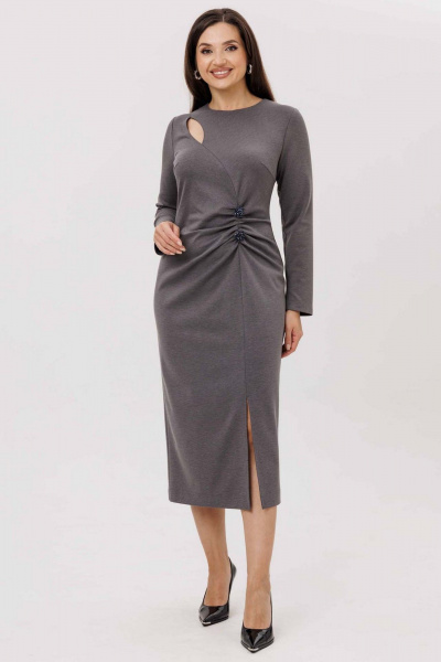 Платье Mislana 1231 серый - фото 1