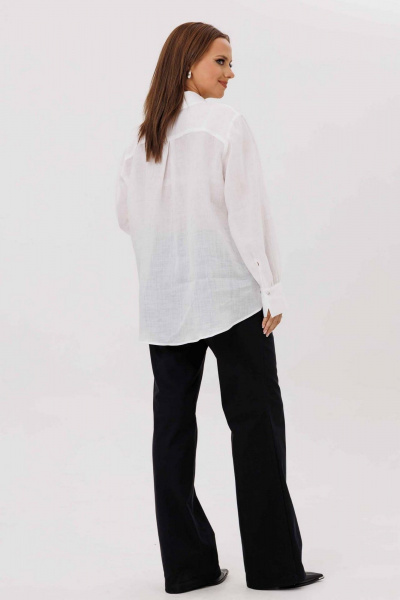 Блуза Mislana 12411 белый - фото 4