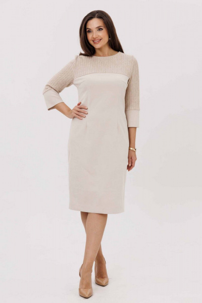 Платье Mislana 1244 ваниль - фото 13