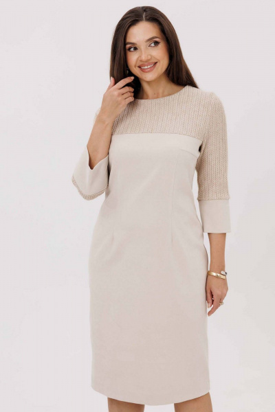 Платье Mislana 1244 ваниль - фото 11