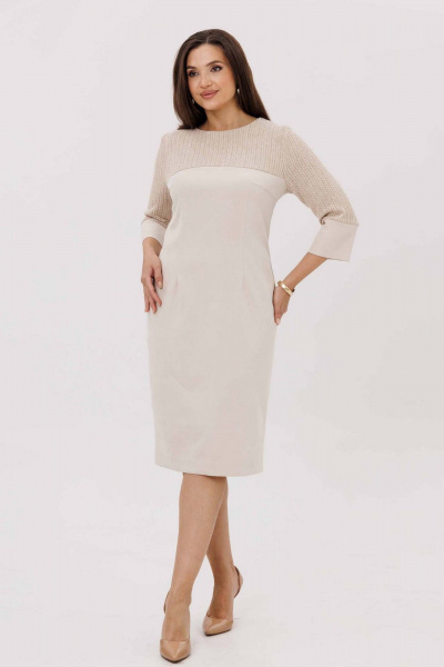 Платье Mislana 1244 ваниль - фото 1