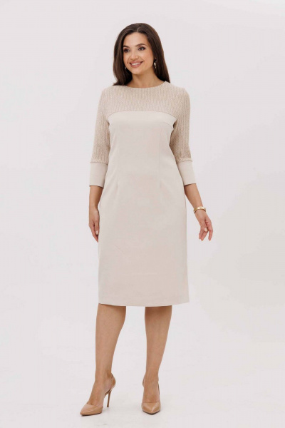 Платье Mislana 1244 ваниль - фото 2