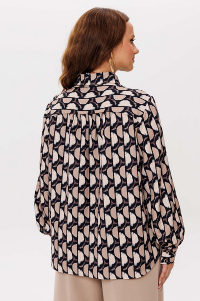 Блуза Mislana 1257 бежевый - фото 10