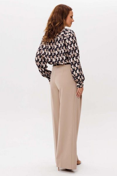 Блуза Mislana 1257 бежевый - фото 7