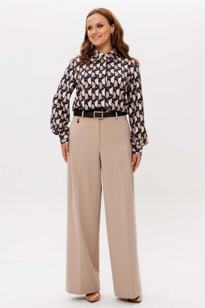 Блуза Mislana 1257 бежевый - фото 2