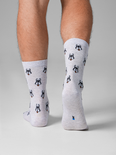 Носки Mark Formelle 017K-3088/25017K св.серый_меланж_рис.3088 - фото 2