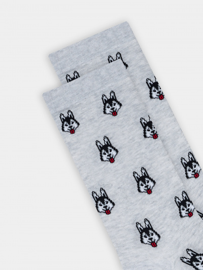 Носки Mark Formelle 017K-3088/25017K св.серый_меланж_рис.3088 - фото 5