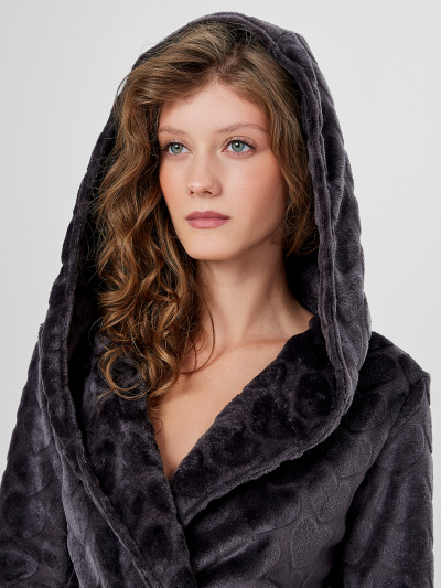 Халат Mark Formelle 552278/25-36110ПП-15 серые_сердечки - фото 3