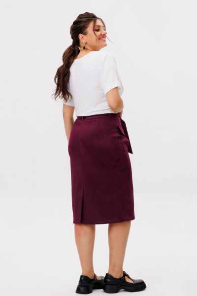 Юбка Anelli 1684 томный_каберне - фото 5
