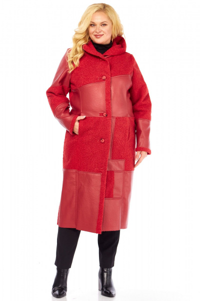 Дубленка Celentano 2087.2 алый - фото 4