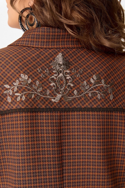 Брюки, жакет Fita 3131 терракот+коричневый - фото 8