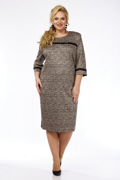 Платье СиБон 0258 коричневый - фото 2