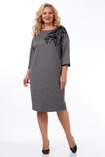 Платье СиБон 0294 серый - фото 1