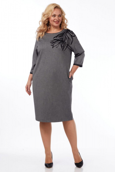 Платье СиБон 0294 серый - фото 2