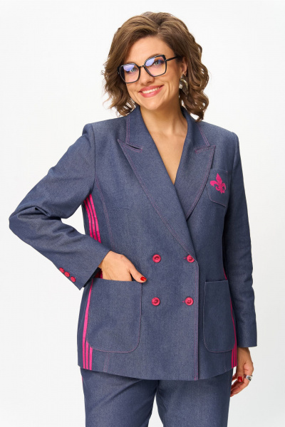 Жакет Andina city 4018-25 синий - фото 2