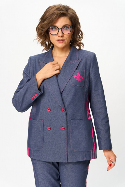 Жакет Andina city 4018-25 синий - фото 1