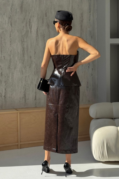 Юбка DAVA 5223 шоколад - фото 7