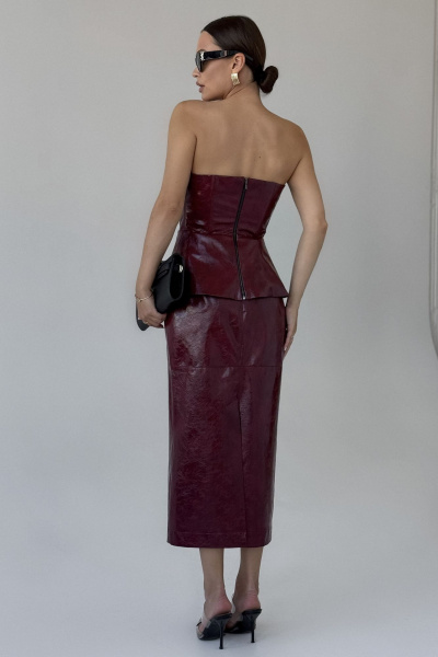 Юбка DAVA 5223 бордо - фото 5