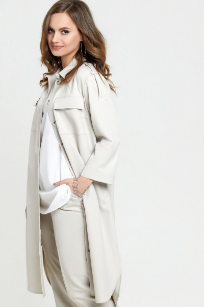 Блуза, брюки TEZA 2393 светло-бежевый - фото 3