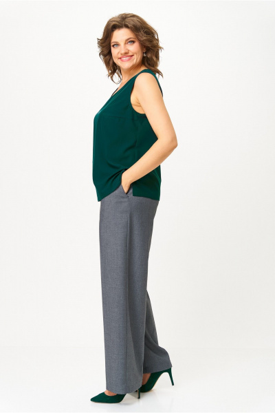 Брюки, жакет, топ БАГРЯНИЦА 5095 графит - фото 6