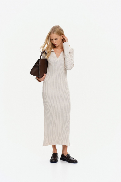 Платье THE VERY 2412 жемчужный - фото 4