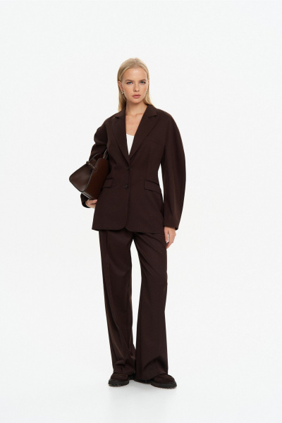 Жакет THE VERY 2433 горький-шоколад - фото 10