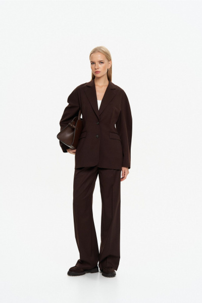 Брюки THE VERY 2434 горький-шоколад - фото 6