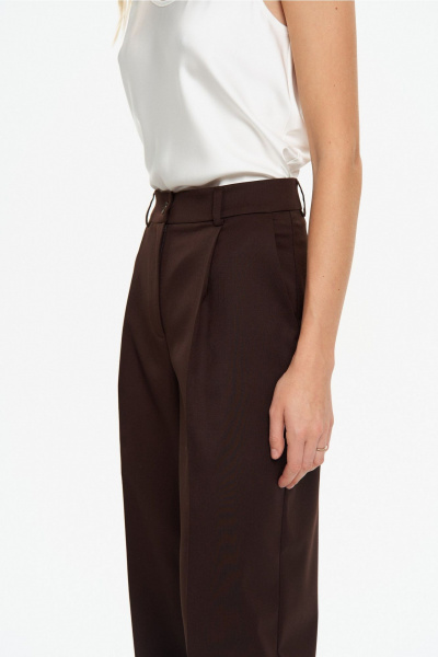 Брюки THE VERY 2434 горький-шоколад - фото 4