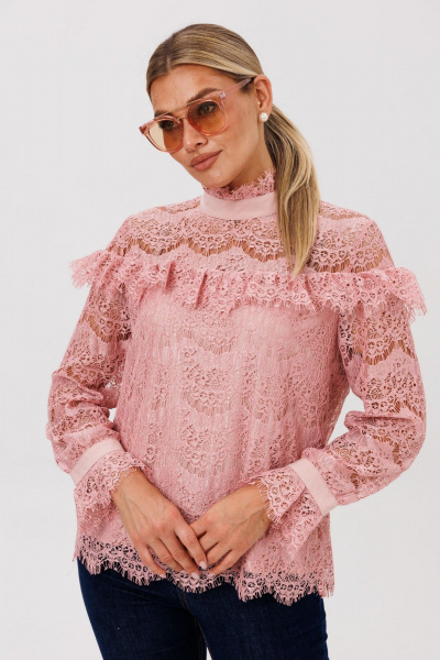 Блуза Anelli 1689 розовый_алмаз - фото 9